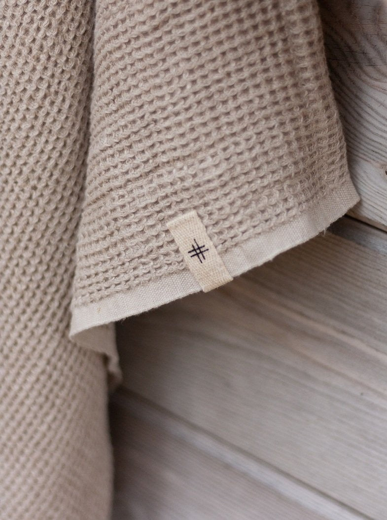 PIELPA BATH TOWEL HEMP WAFFLE