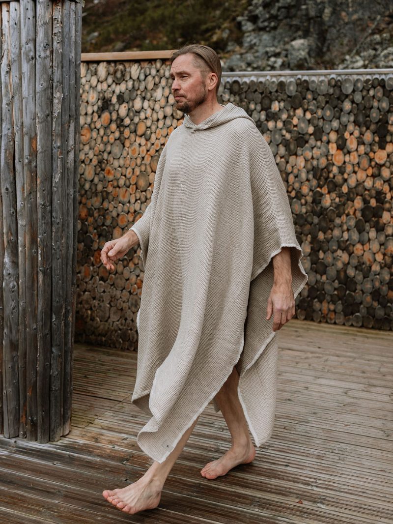 PIELPA PONCHO TOWEL WAFFLE