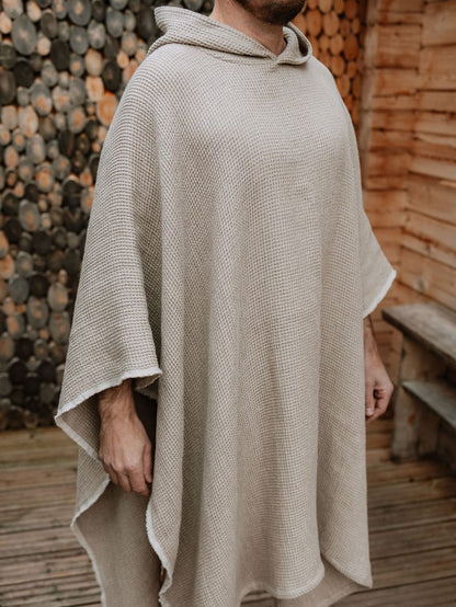 PIELPA PONCHO TOWEL WAFFLE
