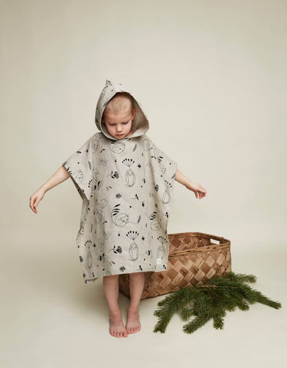  HEMP PONCHO TOWEL SLEEPY FOREST